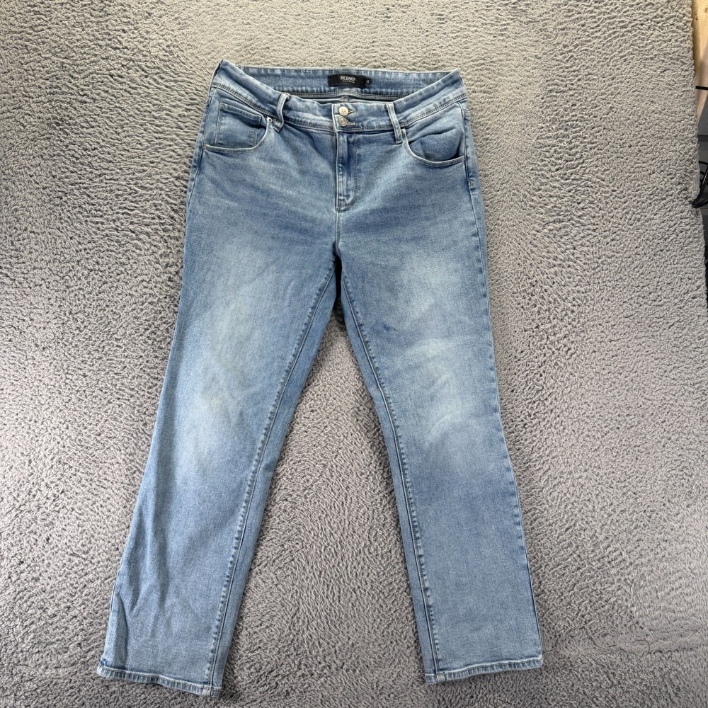 Hudson Jeans Womens 12 Blue Cotton Denim Straight Leg Ankle Streetwear Stretch